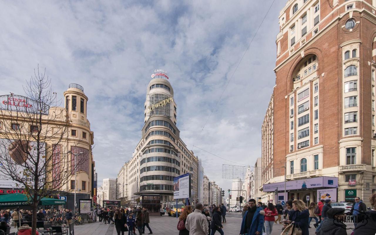 Апартаменти Charming Gran Via Center Мадрид Екстер'єр фото
